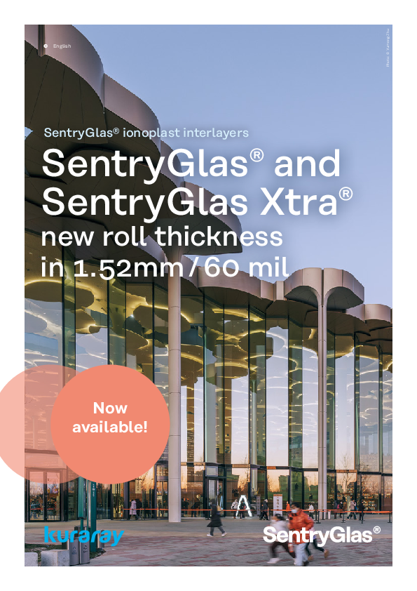 SentryGlas® and SentryGlas Xtra® rolls of 1.52 mm / 60mil